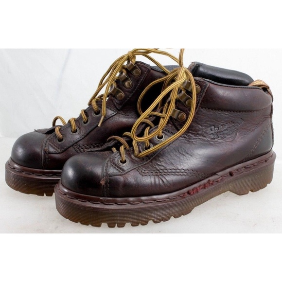 Dr. Martens Shoes - Doc Martens Air Wair Brown Leather Ankle Boots